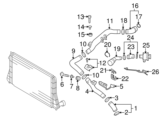 Air Pipe Bolt Assembly 3C0-145-830 - View 139
