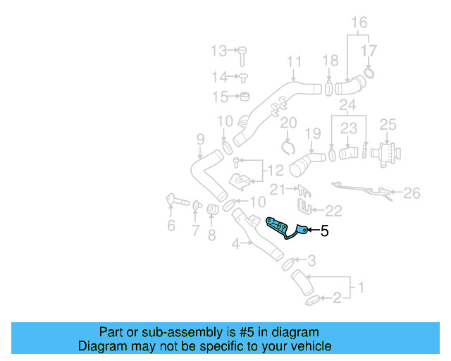 Air Inlet Pipe Upper Retainer 1K0-971-865-E - View 14