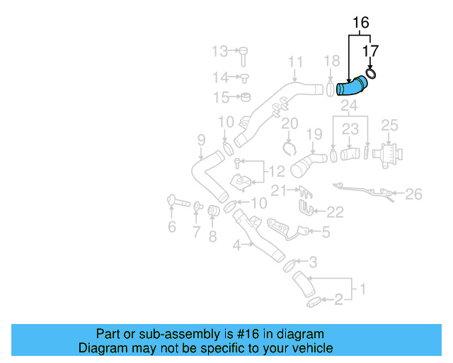 Engine Air Intake Hose Bolt N-909-936-01 - View 39