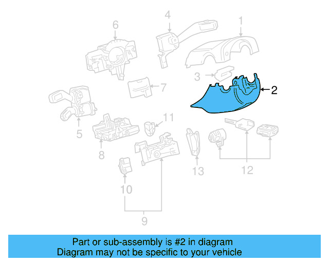 Lower Column Cover 1J0-858-559-D-1QA