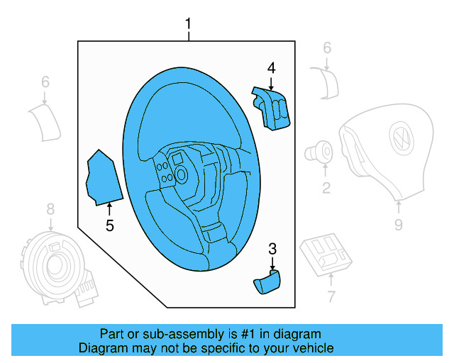 Steering Wheel 1K0-419-091-EP-1QB - View 10