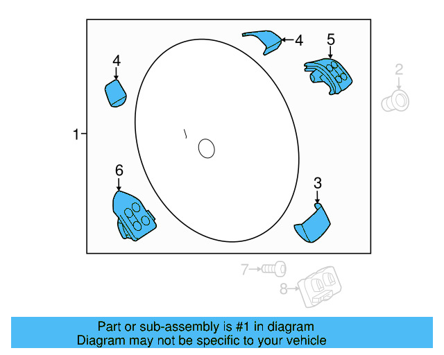 Steering Wheel 1Q0-419-091-AG-USZ - View 2