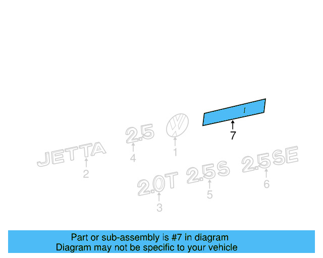 Hatch Emblem 1K9-853-630-A-ULM - View 4