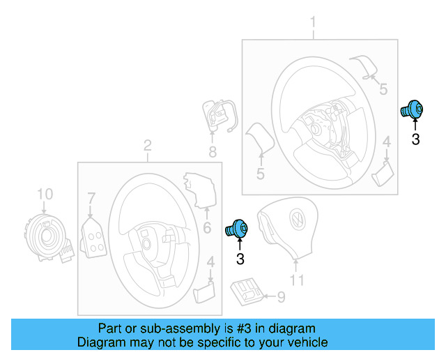 Steering Wheel Bolt N-907-991-02 - View 63