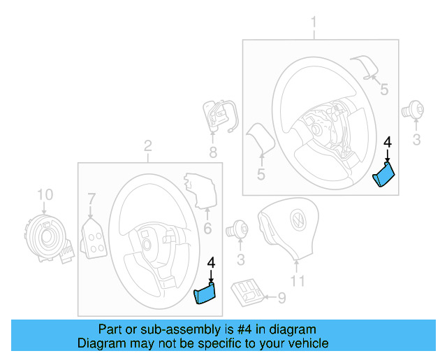 Lower Pad 1Q0-419-685-C-3Q7