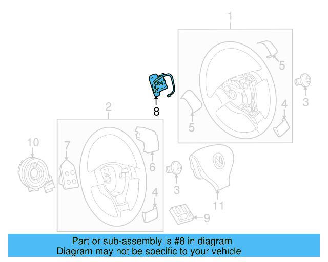 Paddle Switch 3C8-951-527-YCR