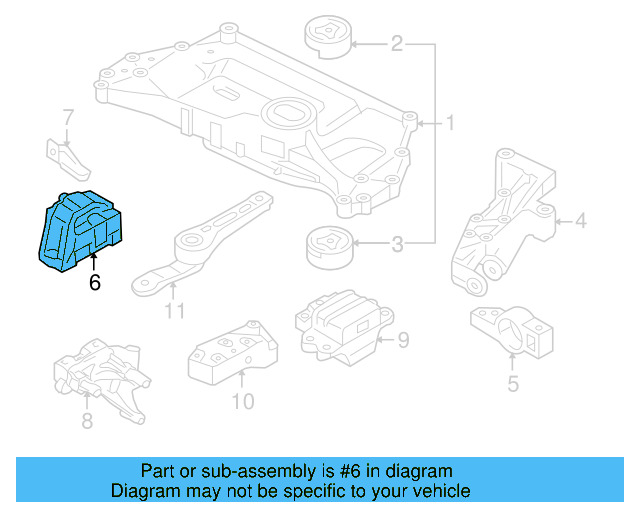 Mount 1K0-199-262-M - View 24