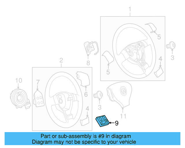Control Module 1K0-959-542-B - View 13