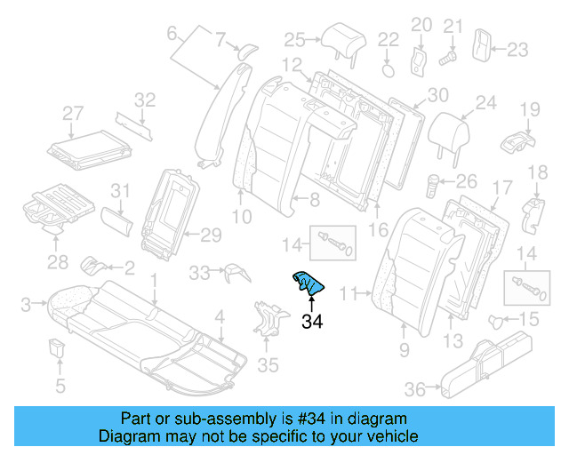 Seat Latch Cover 8P0-886-197-4PK - View 29