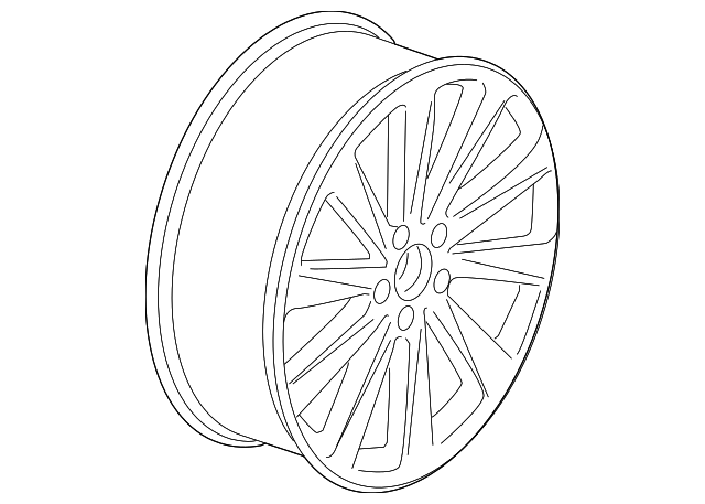 Wheel, Alloy 3C0-601-025-BA-QQ9 - View 10