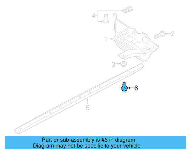 Rocker Molding Bolt WHT-006-944 - View 19