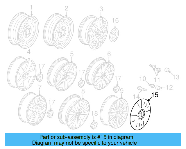 Wheel Cover 3C0-601-147-D-SMC - View 5