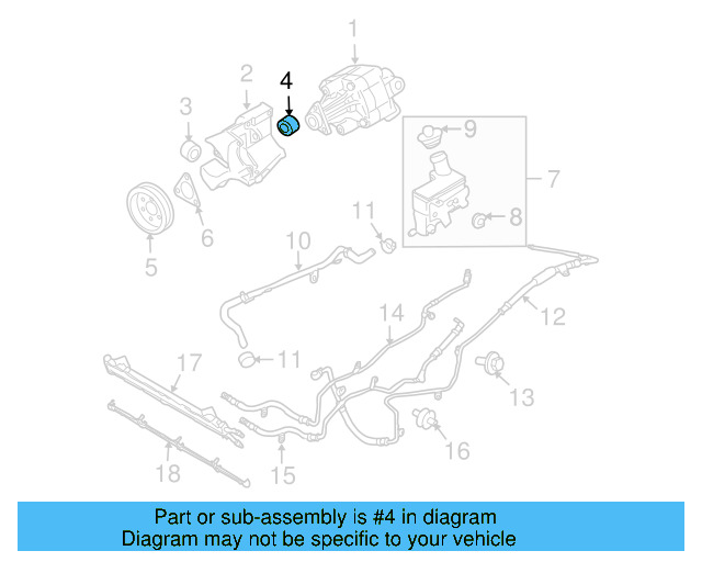 Power Steering Pump Bushing 068-903-147-H - View 4