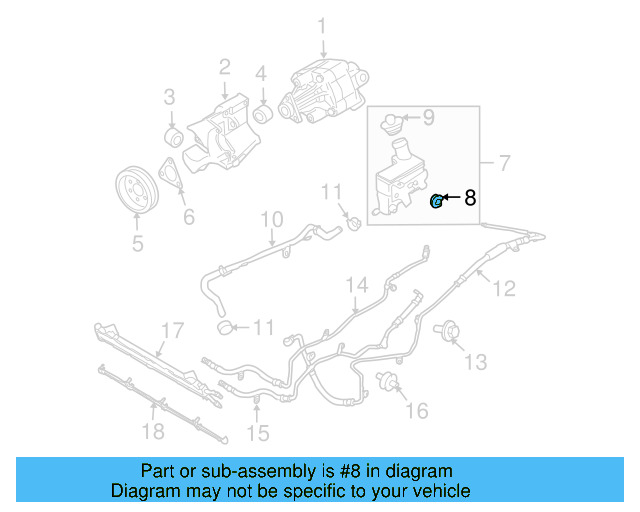 Reservoir Hose Clamp N-906-869-02 - View 363