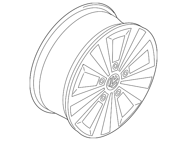 Wheel, Alloy 5G0-601-025-BB-8Z8 - View 23