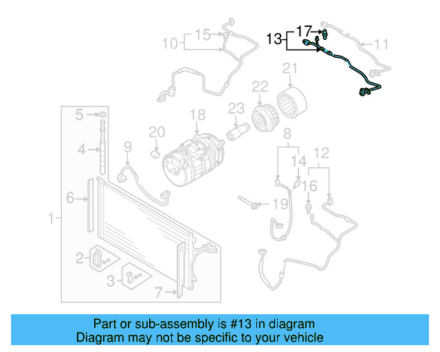 AC Tube 7L6-820-741-B - View 3