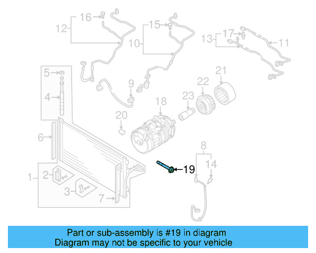 Compressor Assembly Mount Bolt N-102-072-03 - View 5