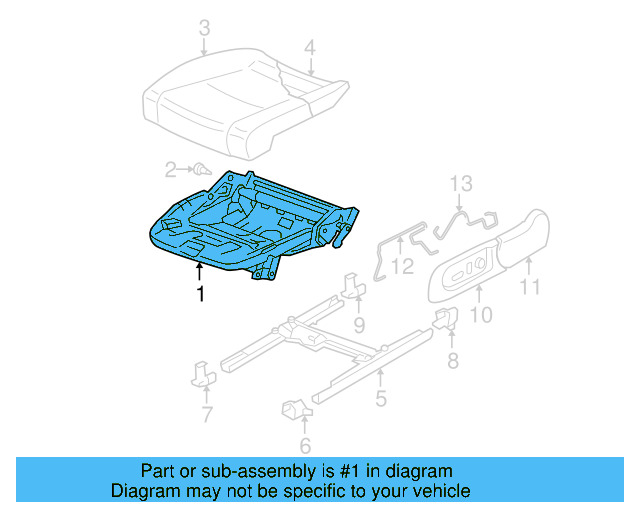 Seat Frame 1K4881105MR - View 12