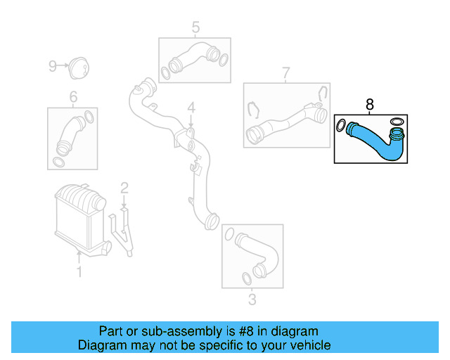 Air Tube 1J0-145-840-G - View 12