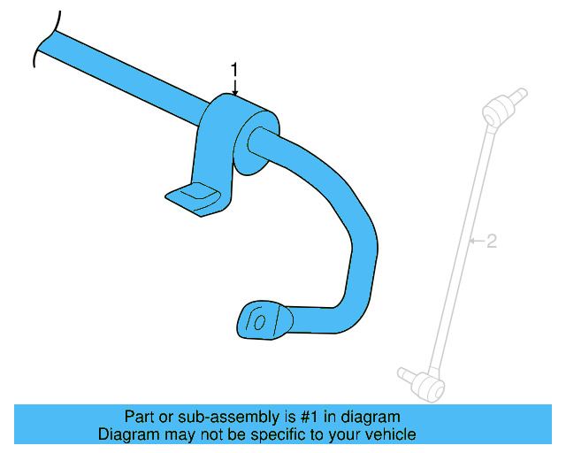 Stabilizer Bar 1K0-411-303-BK - View 9