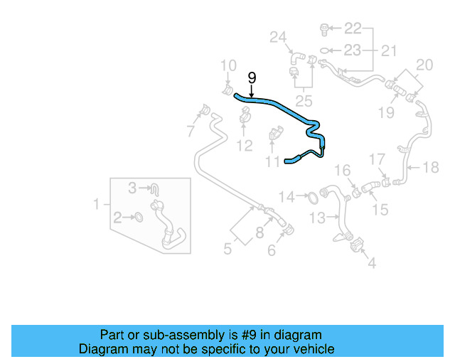 Overflow Hose 7L6-122-447-BM - View 7