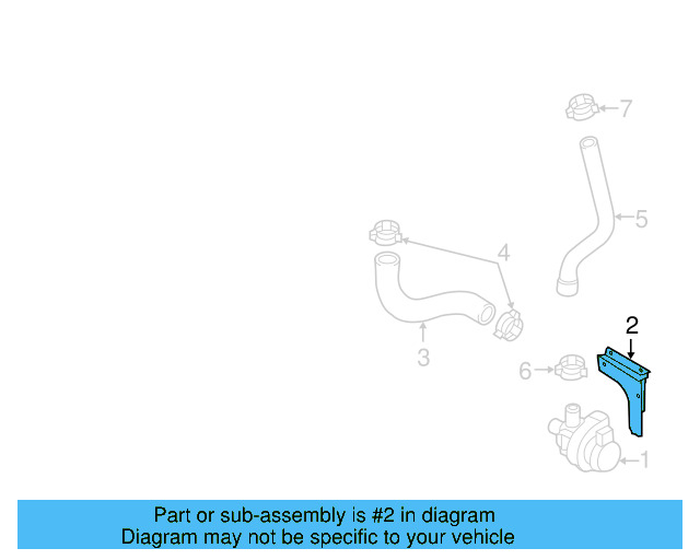 Auxiliary Pump Bracket 1K0-121-093-AR - View 22