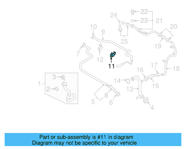 Overflow Hose Clip 1C0-422-705-B - View 3