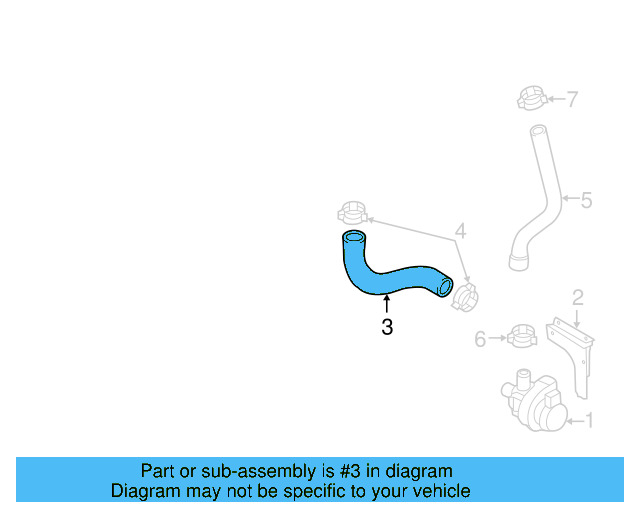 Coolant Hose 1K0-122-063-G - View 27