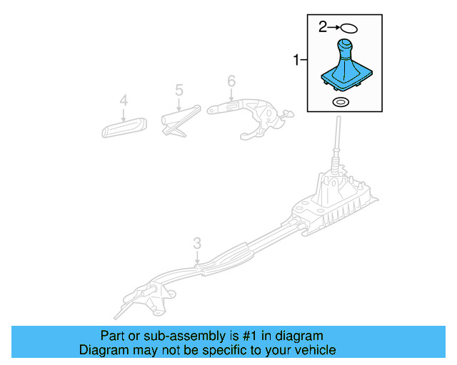 Shift Knob 5C0-711-113-B-AMP - View 4
