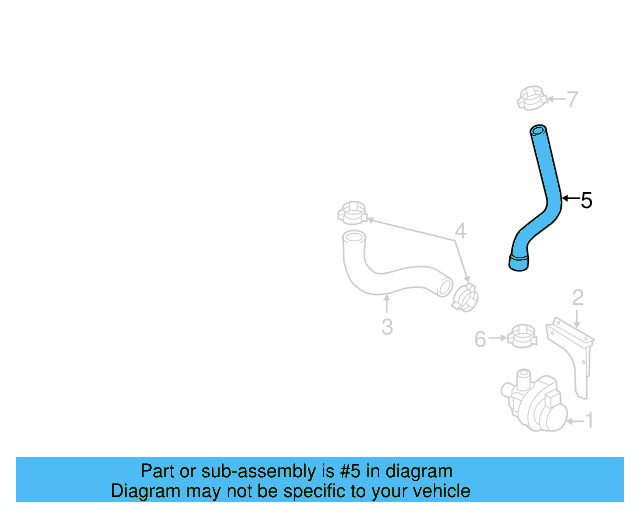 Water Hose 1K0-121-063-J - View 19