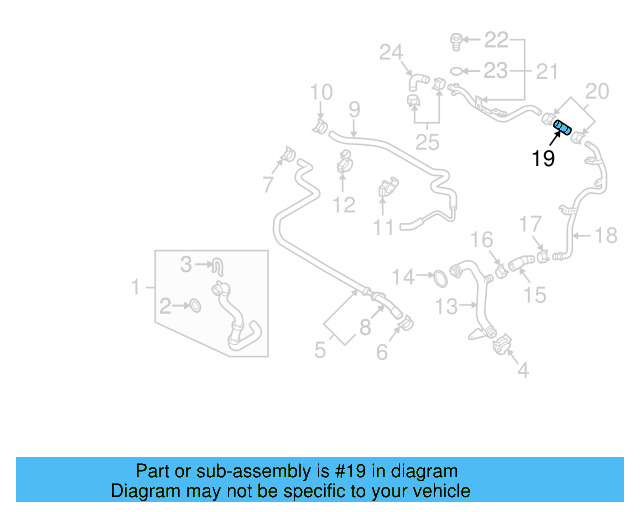 Water Hose 059-121-511-H - View 13