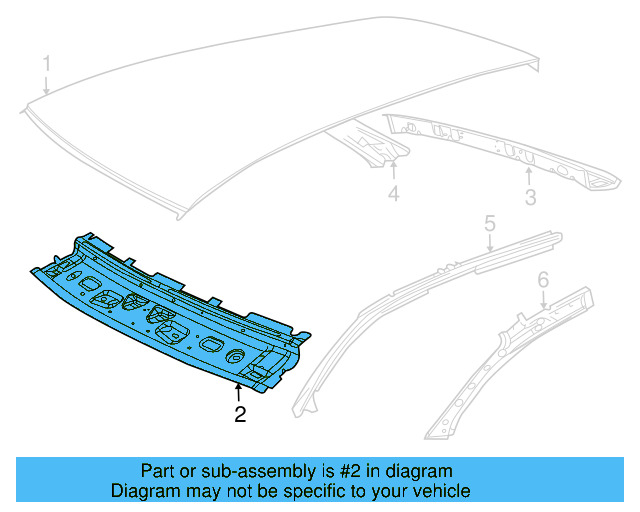 Windshield Header 1K5-817-123-C - View 14