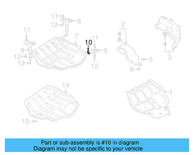 Skid Plate Buffer 1J0-018-977-A - View 9