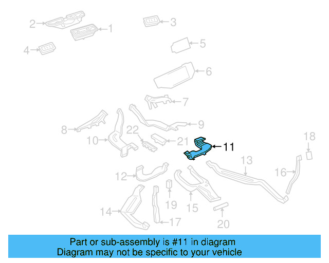 Floor Duct 3QF-820-858 - View 3