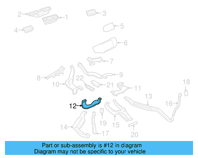 Floor Duct 3QF-820-857 - View 3