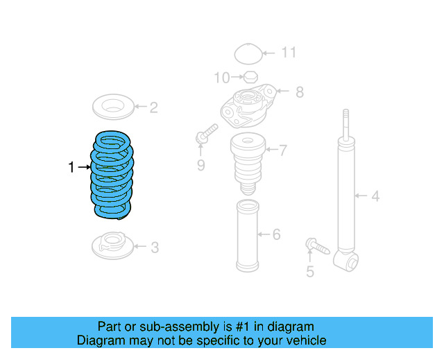 Coil Spring 5C0-511-115-AS - View 6