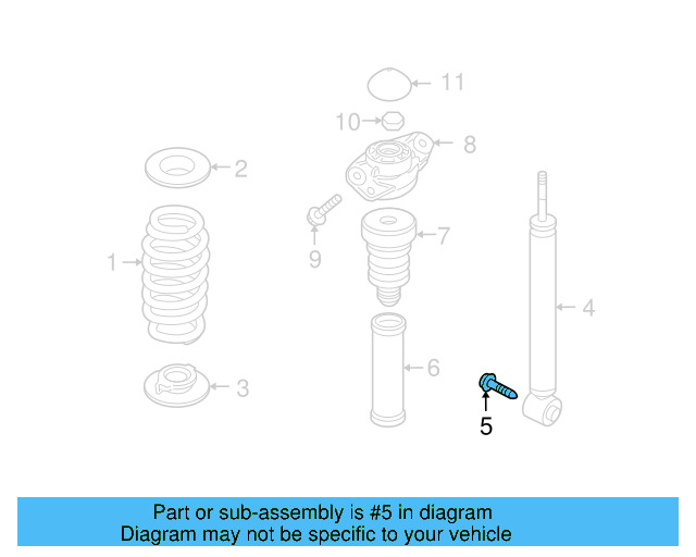 Lower Control Arm Front Bolt N-910-662-01 - View 5