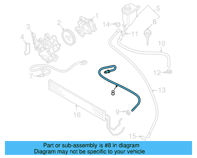 Reservoir Hose Clamp N-906-869-02 - View 182