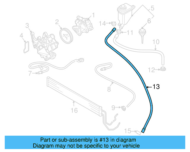 Return Hose 7L6-422-895-M - View 2