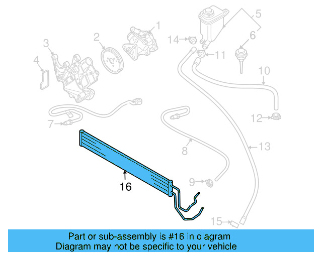 Power Steering Cooler 7L6-422-885-F - View 4