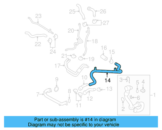 Inlet Tube 7L6-121-065-AJ - View 7