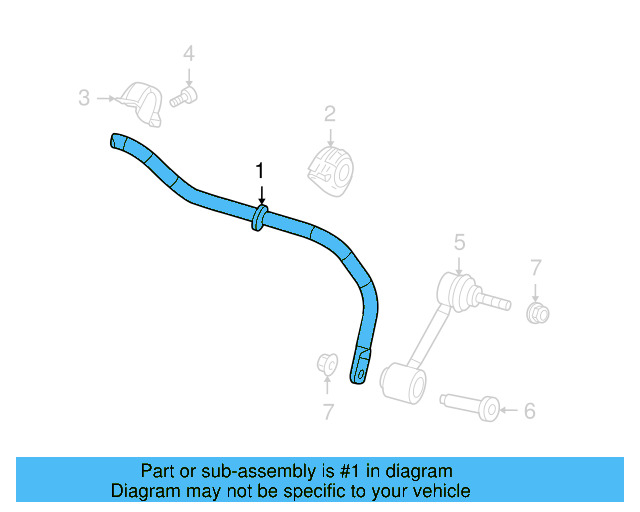 Stabilizer Bar 1K0-511-409-CA - View 7