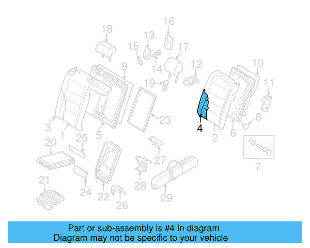 Seat Back Panel 1K0-885-753-J-1BS - View 36