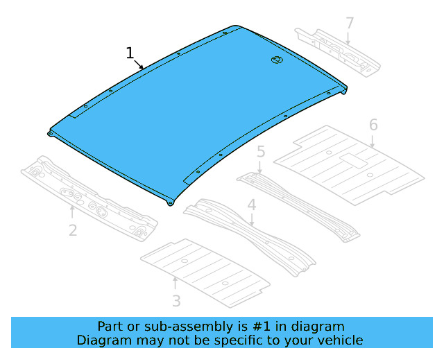 Roof Panel 11A-817-101 - View 2