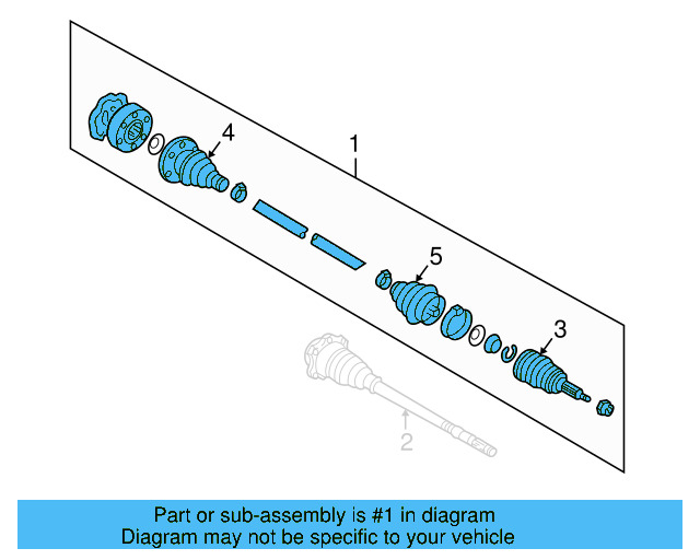 Axle Assembly 1J0-407-271-CH