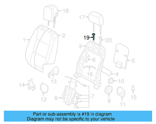 Headrest Guide 1K0-881-920-J-71N - View 4