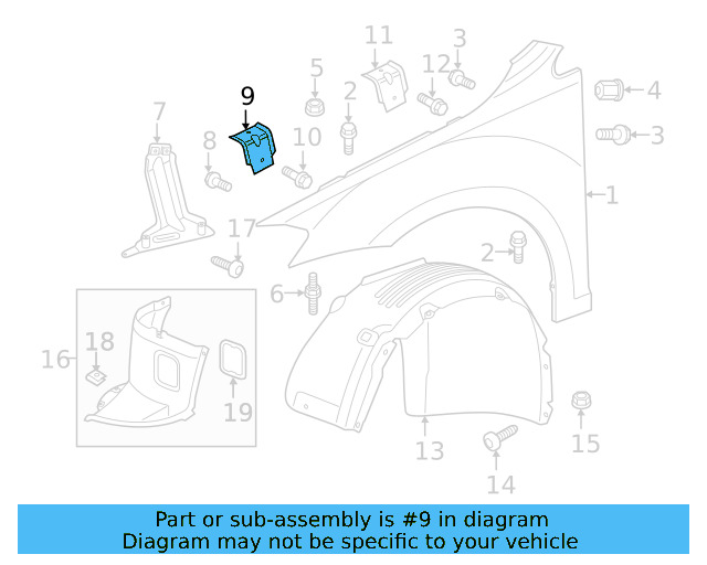 Front Support 5G0-809-561 - View 11