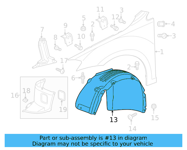 Fender Liner 5G0-805-969-P - View 5