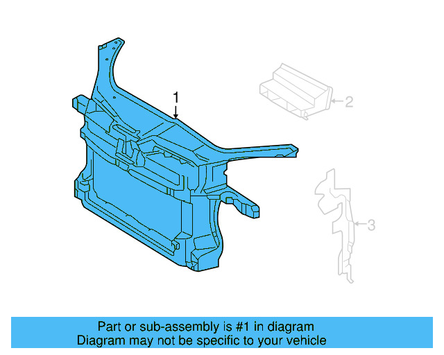 Radiator Support 1K0-805-588-S - View 8