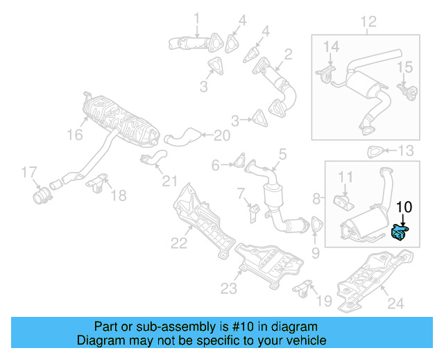 Front Muffler Front Bracket 7L6-253-144-A - View 11